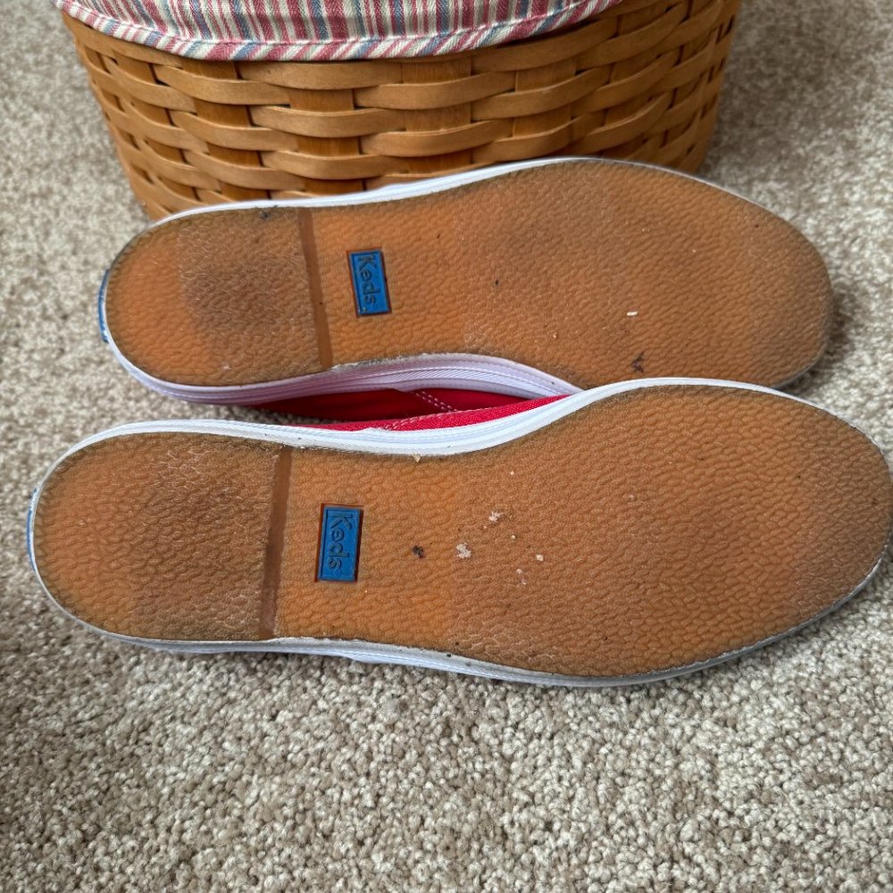 Keds Red Champion Canvas Lace-Up Sneakers 9.5W - Picture 10 of 11